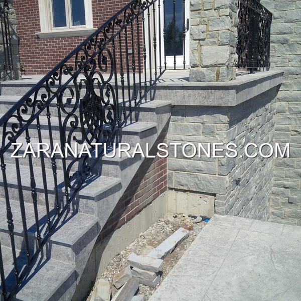 Silver Grey Wall Coping Toronto Vaughan Kleinburg Bolton King