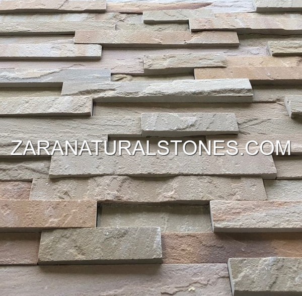 Bronte Step Wall Facing Fireplace Veneer Stones