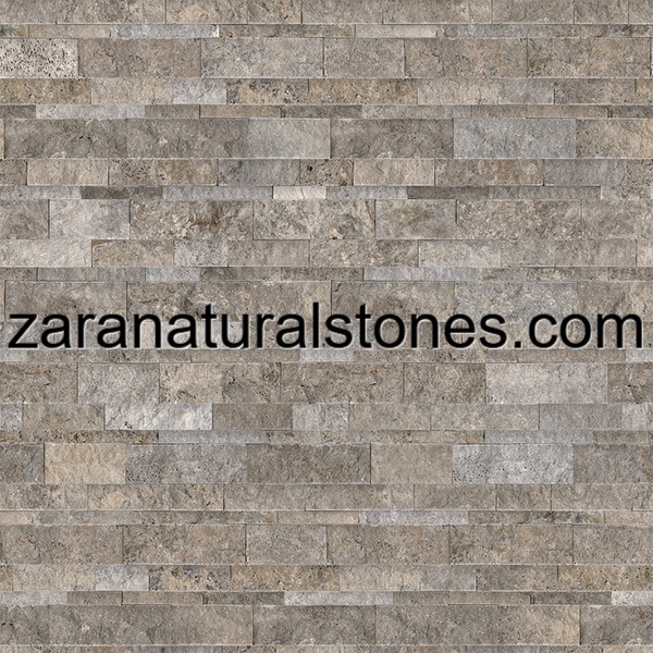 Silver Ash Split Ledgerstone Fireplace Veneer Stones