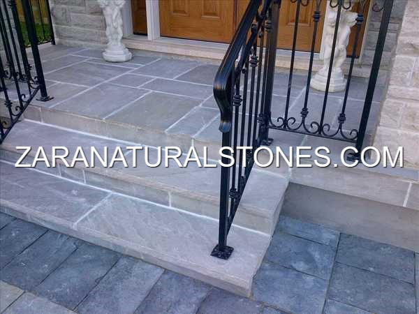 Slate grey flagstone pavers Toronto Vaughan Kleinburg Nobleton