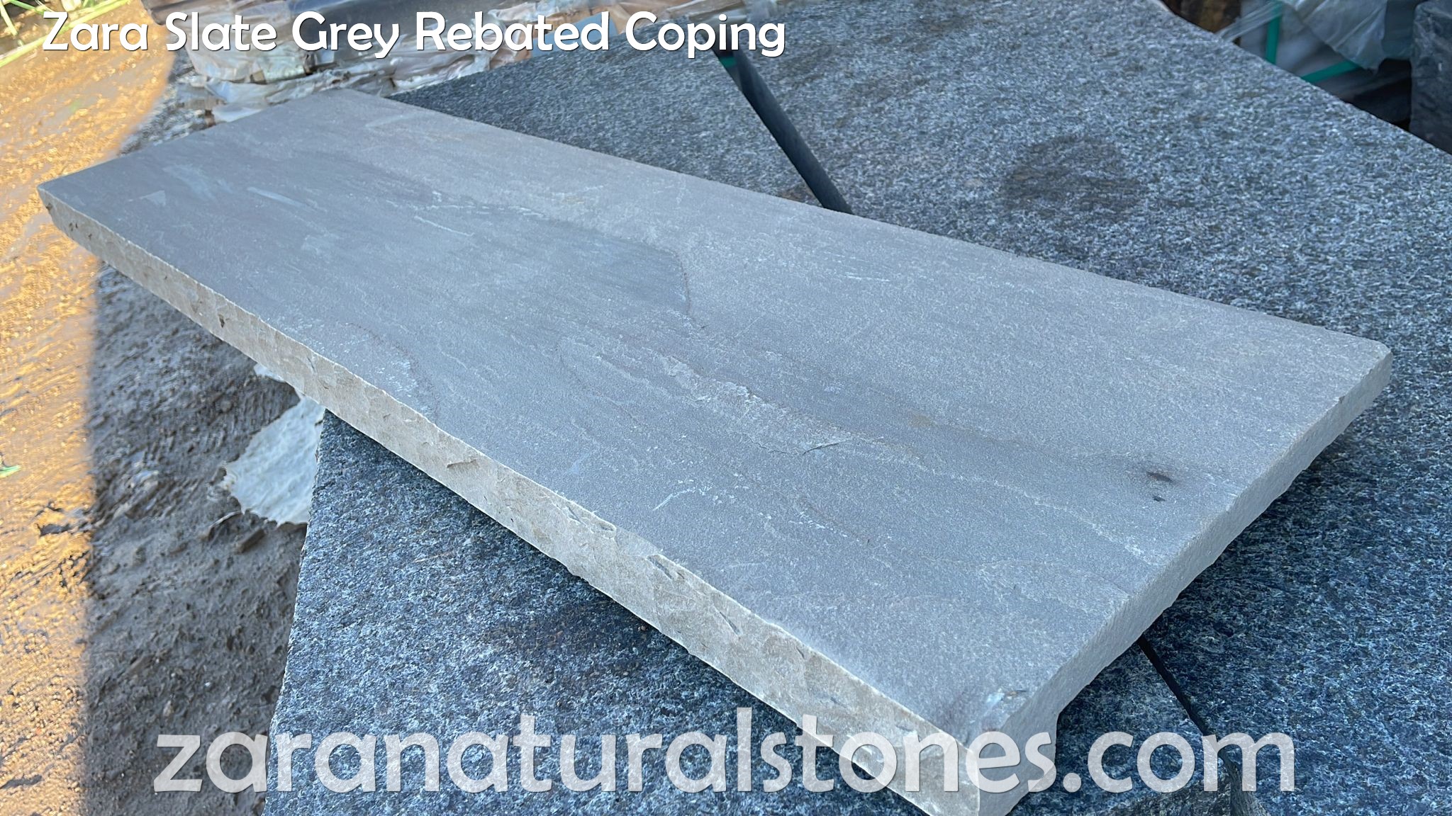 Slate Grey rebated coping cambridge niagara grimsby waterdown